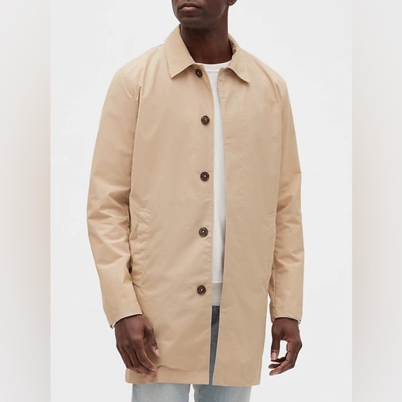 Gap men’s Mac khaki coat tan size large - Picture 1 of 6